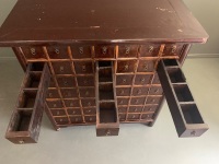 Genuine Qing Dynasty Lacquered Timber Chinese Apothecary Cabinet from Shandong Province, Northern China - 49 Drawers - 4