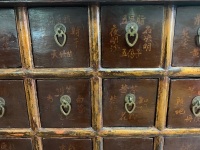 Genuine Qing Dynasty Lacquered Timber Chinese Apothecary Cabinet from Shandong Province, Northern China - 49 Drawers - 5