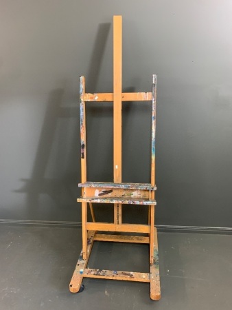 Large Adjustable Artists Easel on Wheels