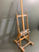 Large Adjustable Artists Easel on Wheels - 2