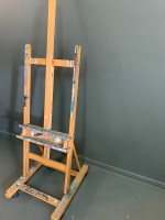 Large Adjustable Artists Easel on Wheels - 3