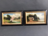 2 Vintage Framed Oil Paintings