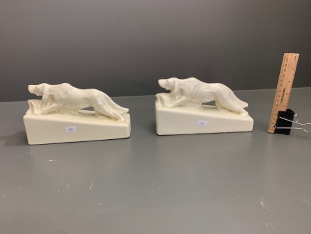 Pair of Atholl Australian Pottery Irish Setter Bookends