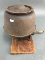 Antique Bench Mounted Sunrise Butter Churn