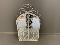 Shabby Iron Framed Wall Mirror