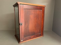 Antique Timber & Glass Counter Top Display Cabinet - 3