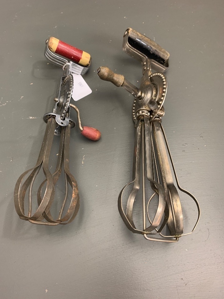 2 Vintage Egg Beaters 1 Australian 1 USA