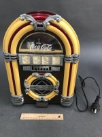 Collectable Domed Coca Cola Radio Casette in Shape of Jukebox