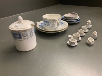 Asstd Lot of Blue White China inc. Coalport, Wedgwood, Danish B&G etc - 3