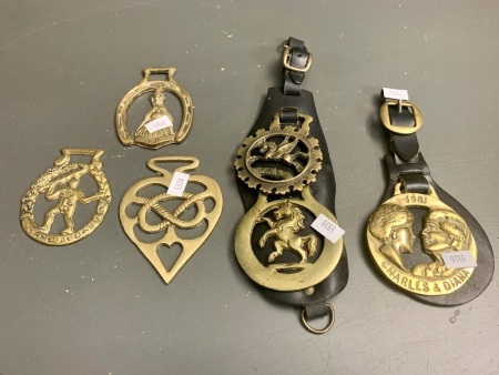 Collection of Vintage Horse Brasses