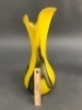 Tall Opaque Yellow Glass Vase - 3