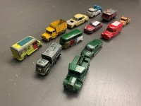 Lot of 11 Asstd 1960's Lesney Husky Die Cast Cars - 2