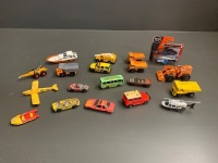 Box Lot of 18 Asstd Matchbox Hot Wheels Etc