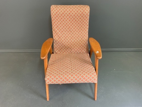 Mid Century Boomerang Style Armchair