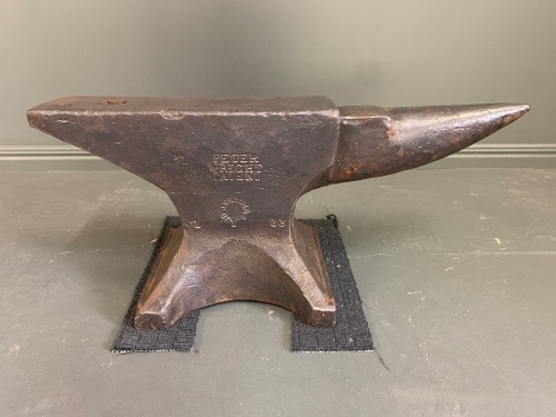 Antique Pre-1890 Peter Wright Patent Solid Wrought Anvil - 163lbs.