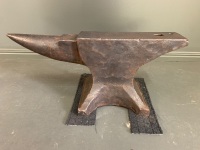 Antique Pre-1890 Peter Wright Patent Solid Wrought Anvil - 163lbs. - 2