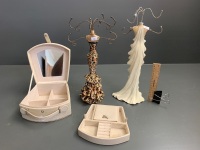 2 x Bodyform Jewellery Stands + Jewellery Box - 2