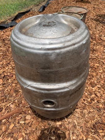 Vintage Stainless Steel Keg