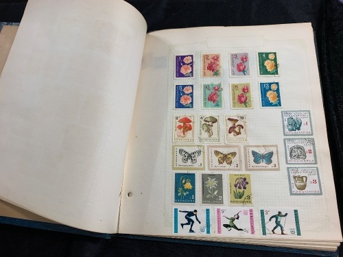 Vintage Stamp Album with Stamps from around the World