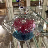 Heavy Glass Paperweight in the Shape of a Tea Pot - 2