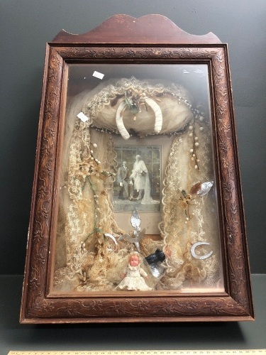 Antique Timber Wedding Shadow Box