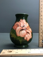 Small Moorcroft Vase in Hibiscus Pattern