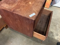 Mid Century Single Drawer Teak Bedside Cupboard - As Is - 4