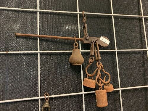 Antique iron Hanging Scale with Weights