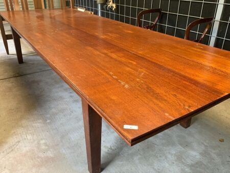 Antique Silky Oak Boardroom Table from Cooroy Hospital