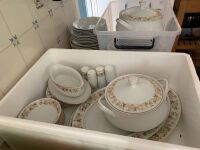 Part Japanese Dinner Set Oakbrook inc. Tureens, Cruets, Platters etc + Asstd White/Gold Regent China - 3