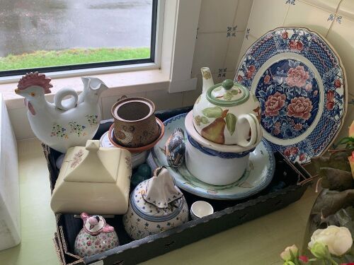 Asstd Lot of Glazed Pottery and China