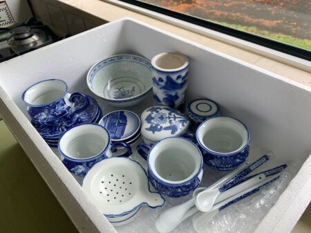 Asstd Lot of Blue and White China