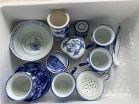 Asstd Lot of Blue and White China - 2