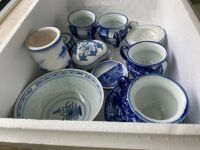 Asstd Lot of Blue and White China - 3