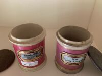 2 Antique Apotehcary Jars - 1 Very As Is - 2