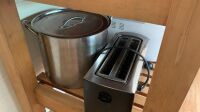 Asstd Lot of Electrical Kitchen Items inc. Microwave, Toaster, Bread Maker + Stock Pot & Kettle - 2