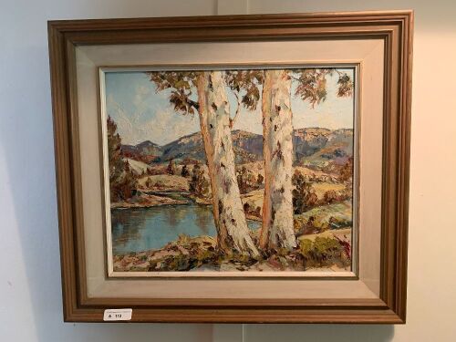 Antique Framed Oil on Board - Gumtrees Signed Thomas Boyd