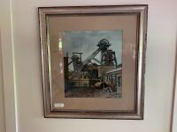 3 Framed Watercolours of Colliery/Coal Mine Pit Heads - 3