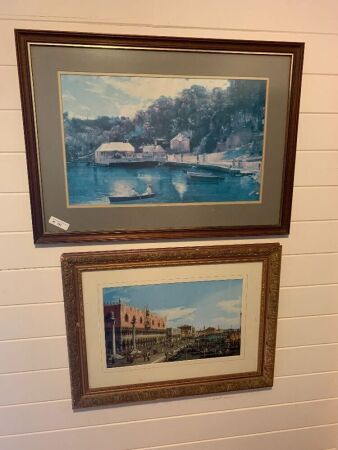 2 Framed Boating Prints
