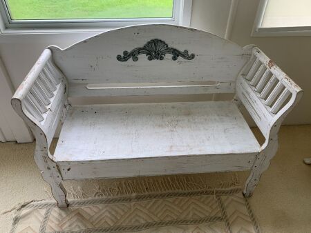 Contemporary Shabby French Style Window Bench