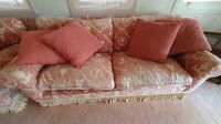Quality 3 Seater + 1 Seater Armchair + Footstool - Some Restoration Needed - 3