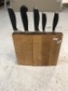 Kitchen Knife Block with Sharpened Knives - 2