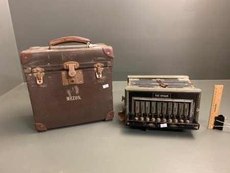 Mezon 'The Organ' Button Accordion in Original Case