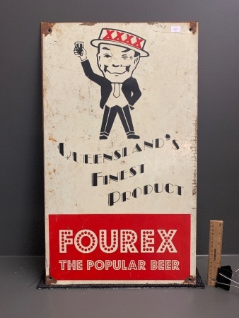 Vintage Screenprinted Steel Wall Sign