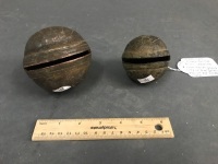 2 Ancient Bronze Animal Bells