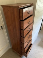 Flight of Contemporary Teak Lingerie Drawers - 2