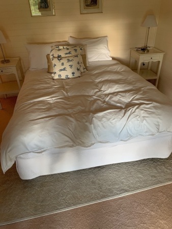 Double Divan Bed, Mattress and Bedding