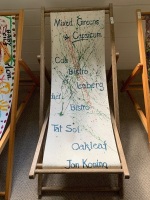 Painted Canvas Deck Chair Sponsored by Bistro C