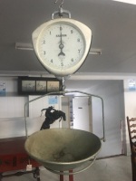 Vintage Hanging Salter Scales with Pan