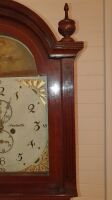 Antique Regency Mahogany Longcase Clock Painted Dial by W.Oswald Newbottle - 13